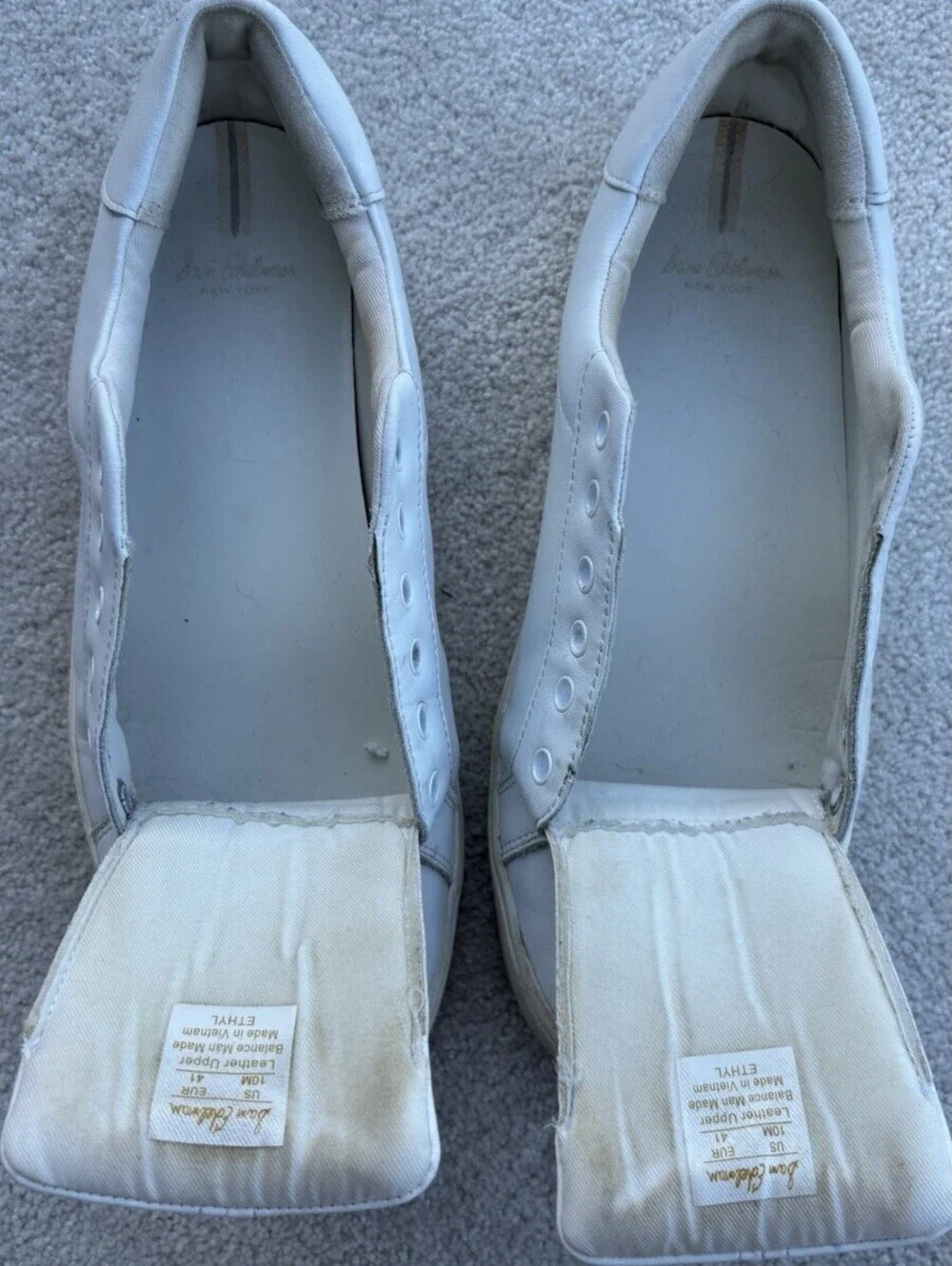 Sam Edelman DC Women's White Leather Sneakers Size 10M